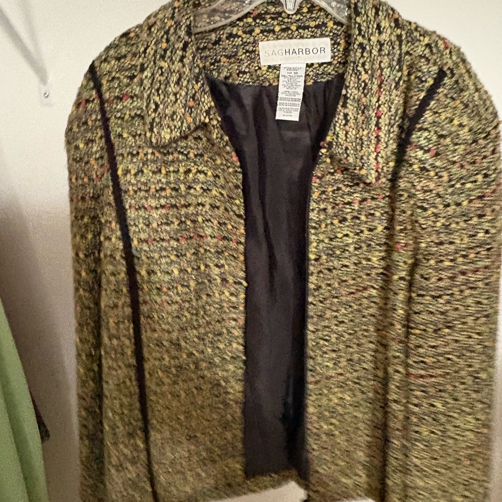 Sag Harbor Multicolor Tweed Blazer
